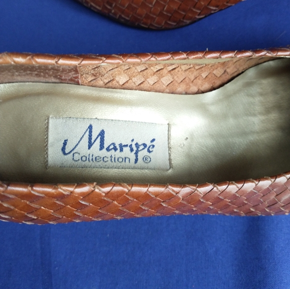 Leather Vintage Heels 7 M - Picture 5 of 10